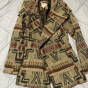 Missoni Women's Geometric Blazer - Black, Red, and Tan